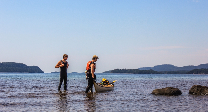 lake superior sea kayaking trip for teens